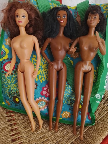 Barbie vintage tre bianche e - barbie, ,tre