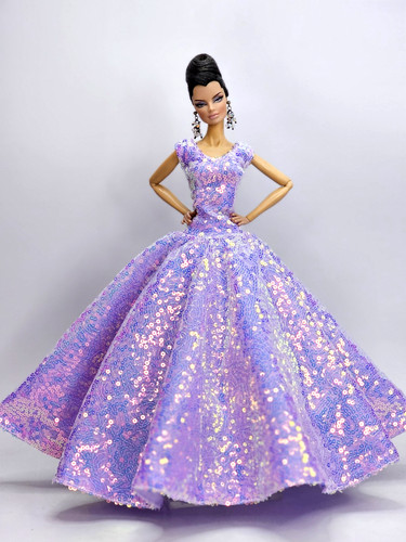 Abito sera con paillettes - con,