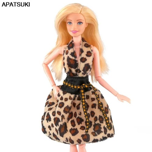 Abito moda leopardato per