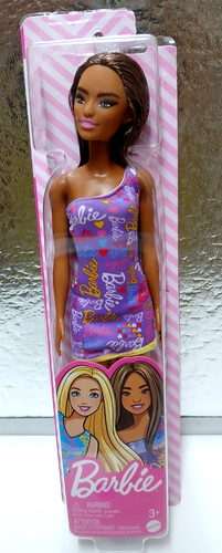 Barbie hgm57 vestito viola - barbie,