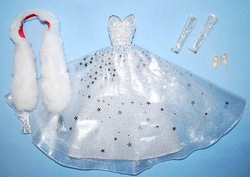 Abito vestito bianco argento - vestito, e